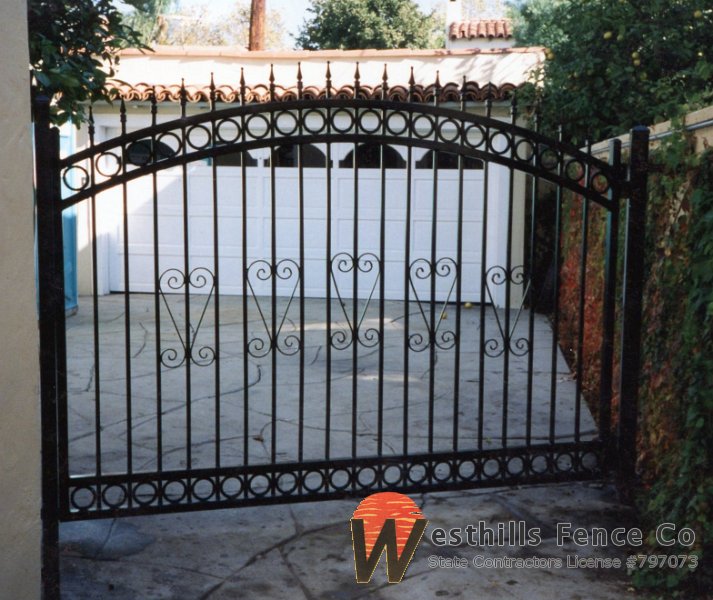 Iron gate arch