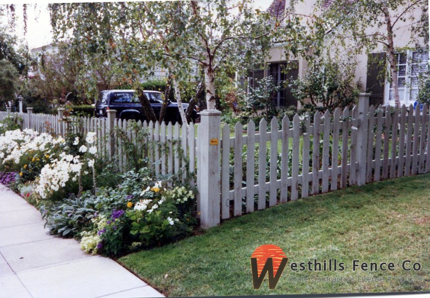 Pointed picket fence (2)