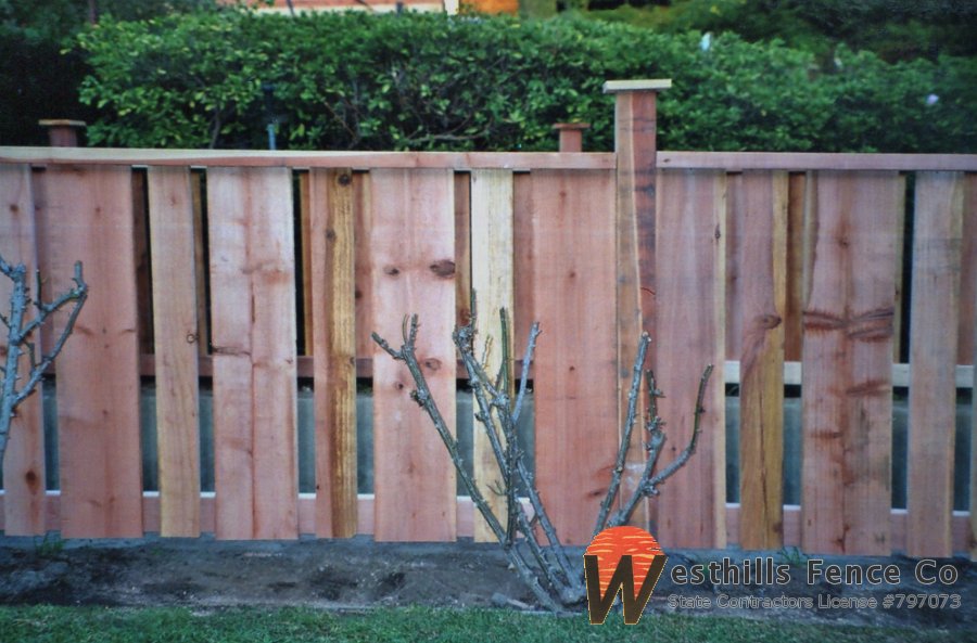 Custom wood fence (2)